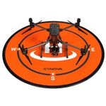 3 Foot Drone Landing Pad Pro Weighted for DJI Mavic 3 Series, DJI Air 3S Series, DJI Mini 3 Pro Series, CYNOVA Waterproof Foldable Wind Resistant Landing Pad for Professional Photography Surveying and Agriculture Drones