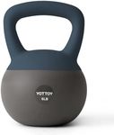 YOTTOY Soft Kettlebell, Set for Strength Training Kettlebells & Home Workouts, Soft-Sided Cushioned Base, Wide-Handle - Ideal for Men, Women, & Beginners (KETT-SOTT-BLUE-6)