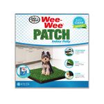 Four Paws Wee-Wee Premium Patch Indoor and Outdoor Pet Potty for Dogs l Dog Potty Training l Artificial Grass l Wee-Wee Patch