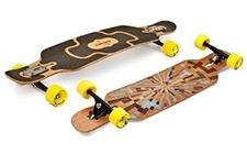 Loaded longboard cruiser complete skateboard Tan Tien Drop Through - 38.9 x 8.7 inches Drop Thru Complete, Flex Loaded:Flex 1