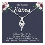 Shelucky Sister Gifts from Sister, Sister Birthday Gifts for Sister Sister Necklace Jewelry Soul Sister Sister-in-law Big Sister Little Sister