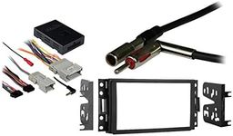 Compatible with Chevy Uplander 2005 2006 2007 2008 Double DIN Stereo Harness Radio Install Dash Kit