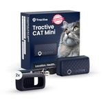 Tractive Smart Cat Tracker Mini - Bundle with Rubber Mount | #1 Cat GPS | Real-Time Location Tracking | Territory & Location History | Safety Collar Included