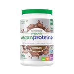Genuine Health Fermented Organic Vegan Protein - 20 g Plant-Based Protein Powder - Made with 10 Simple Ingredients - No Sugar Added - Chocolate, 600 g (19 Servings)
