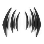 Bumper Fin Canard, 6pcs Carbon Fiber Texture Car Bumper Fin Canard Splitter Diffuser Valence Spoiler Lip