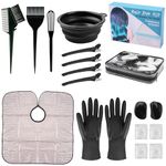 Xarchy 19 Pcs Professional Hair Bleach Kit Hair Coloring Products with Hair Dye Brush, Hair Color Bowl, Hairclips, Applicator, Earmuffs for Hair Highlighting and Hair Coloring at Home
