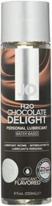 System Jo H2O Flavoured Chocolate Delight Water Based Personal Lubricant, Red, Chocolate Delight, 120 milliliters