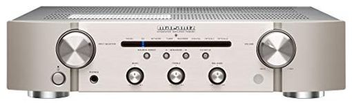 Marantz PM6007 Amplifier, Integrated Amplifier With Digital Connectivity, Analog Coaxial And Optical Inputs, 2x 45 Watt, DAC, D/A Conversion Digital Input - Silver/Gold