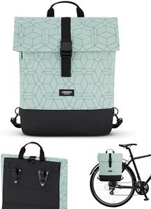 LARKSON Sacoche Vélo Menthe - Tammo Bike - Sac à Dos Multifonctionnel 2 en 1 & Sacoche Arrière Bicyclette - Hydrofuge