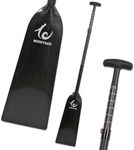 WONITAGO Dragon Boat Paddle Lightweight and Adjustable Full Carbon Fiber Dragon Boat Paddles, IDBF Approved, 115-130 cm/45-51 inch, Black