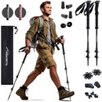 Trekrite Telescopic Walking Poles, 2 Pack Lightweight Hiking Poles with Accessories, Adjustable Trekking Sticks for Men & Women - Made with Aircraft Grade Aluminium from a UK Based Company