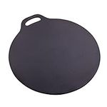 Victoria 12-Inch Cast Iron Tawa Dosa Pan, Pizza Pan with a Loop Handle, Crepe Pan Preseasoned with Flaxseed Oil, Made in Colombia