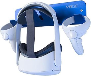 VRGE VR Wall Mount Storage Stand Hook - for Meta/Oculus Quest 2 - Rift-S - HTC Vive Pro - Sony Playstation PS5 VR2 - Valve Index and Mixed Reality Headsets