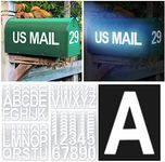 Seloom 148 PCS 3" Reflective Mailbox Numbers Stickers for Outside,White Letter and Number Stickers Address Numbers for Mailbox,Self Adhesive Vinyl Waterproof House Decal Stickers for Door Cars Home