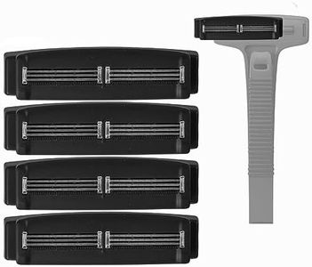 Bearback Shaver Cartridges – 4-Pack Refill Blades for Men’s Back Shaver – Triple Stainless Steel Pivoting Heads – Fits Bearback Handle & Grooming System