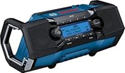 Bosch Professional 18V System GPB 18V-2 SC Digital Construction Radio with 18V Battery or Cable, DAB+, Bluetooth, FM and AUX, IP 54, Without Battery