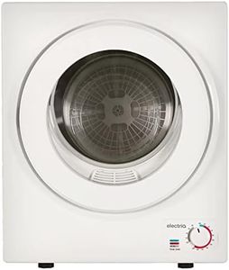 electriQ Mini Tabletop Compact 2.5kg Vented Tumble Dryer - White