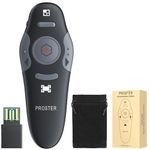 Proster Powerpoint Clicker - Wireless Presenter Remote 2.4GHz Clicker for Powerpoint with Cloth Storage Bag Powerpoint Presentation Clicker for for Teaching Classroom Lecture Hall Conference Room