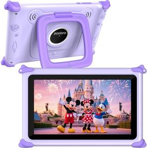 Kids Tablet 7 inch Tablet for Kids 3-12 32GB Toddler Children's Tablets with WiFi, YouTube, Baby Tablets with Shockproof Case, IPS Screen Parental Control GMS Education Games for Girls Boys (Purple)