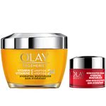 Olay Regenerist Vitamin C + Peptide 24 Face Moisturizer, 50ml + Micro-Sculpting Cream Travel Size, 15 mL