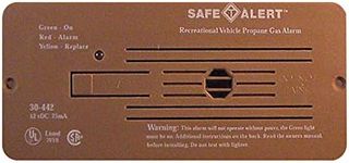 Safe T Alert 30-442-P-BR Classic Propane/LP Gas Alarm - 12V, 30 Series Flush Mount, Brown