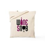 CafePress Wine Snob Tote Bag Natural Canvas Tote Bag, Reusable Shopping Bag