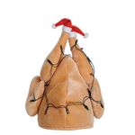 Beistle 1-Pack Plush Light-Up Christmas Turkey Hat