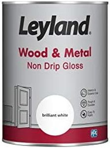 Leyland Wood & Metal Non Drip Gloss, Brilliant White, 1.25 Litre