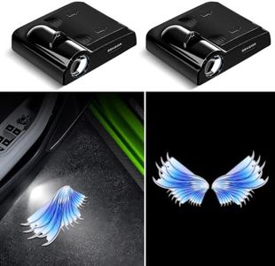 Car Door Lights Projector, 2PCS Angel Wing Car Door Projector Lights Wireless Universal Welcome Courtesy Ghost Shadow Lamp Fit for All Car Models