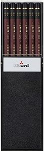 uni Hi Wooden Pencil - HB - Box of 12 (HUHB), brown