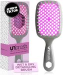 FHI HEAT Unbrush Wet & Dry Vented Detangling Hair Brush, Lavender/Grey