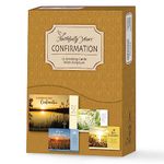 Faithfully Yours Designer Greetings Inspirational Confirmation Boxed Card Assortment, Gift of the Spirit with Biblical Scripture Verses (Box of 12 Greeting Cards with Envelopes)
