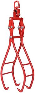 4 Claw 36" Heavy Duty Log Lifting Tongs for Wood Logging Equipment Lifting Clamps, Timber Log Lifting Tongs Solid Steel, Swivel Dragging Steel Tongs Log Lifting, Handling, Dragging & Carrying Tool