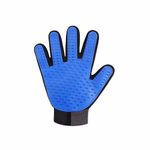 Pet Grooming Glove for Dogs & Cats – Deshedding Brush Mitt, Gentle Hair Remover, Bath & Massage Tool, Right Hand, Blue & Black