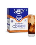 Sleepy Owl Caramel Cold Brew Coffee Bags | Set of 5 Packs - Makes 15 Cups | Easy 3 Step Overnight Brew - No Equipment Needed | Medium Roast | 100% Arabica | Directly Sourced From Chikmagalur