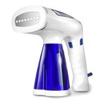 Steamer for Clothes, Tekola Travel Garment Steamer 1600 Watt with 3 Model Fabric Wrinkles Remover with 250ml Big Water Tank, Fast Heat-up Steam Iron for Clothes with 3 Brushes