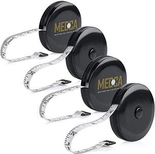 Tape Measure for Body Measuring Tape - (Pack of 4) Dual Sided Inch and CM, Portable, Retractable Soft Ruler Tool for Measurements Body Fat, Fitness Sewing and Accurate Body Fat Calculator