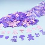 Confetti Girl Sequins Table Confetti Metallic Foil Sprinkles or DIY for Baby Shower Birthday Party Favors(It's A Girl)