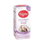 Tixylix Children's Blackcurrant Dry and Tickly Cough Syrup 100ml, Sugar and colour free, Suitable for vegetarians, Suitable from 3 months to 5 years