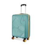 Safari Pentagon Neo 8 Wheels 55Cm Cabin Trolley Bag Hard Case Polypropylene, 360 Degree Wheeling Carry on Luggage, Travel Bag, Suitcase for Travel, Trolley Bags for Travel, Sage Green