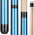 QGF Jump Break Stick Cue, Heavy Hitter Jump Break Cue, 3 Piece Pool Stick 23~25oz (Blue)