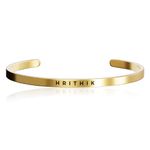 ETCHCRAFTEMPORIUM Etchcraft Emporium Personalised Classic Oval Cuff Bracelet for Men & Women/Bracelet/Kada