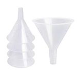 SBYURE 6 Pack Plastic Funnels,4.5 I