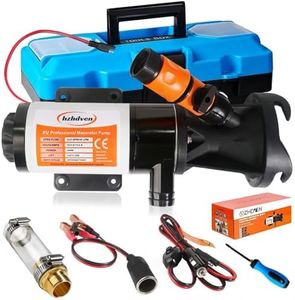 RV Macerator Pump 12V,Portable Macerator Waste Pump,12GPM Suction 3.2 feet Lift 10 feet with Garden Hose Discharge Port,Quick Release Sewage Pump with Fresh Water Crushing for Halloween Christmas
