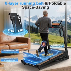Foldable Treadmill 4.5HP – 150kg Capacity, Compact Home Running Machine