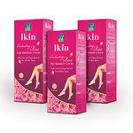 Ikin Rose Hair Remover Cream 60gm, Pack of 3 (3 x 60g) Hair Removal Cream for Women | Suitable for Legs, Underarms & Bikini Line