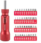 Thorstone Inch Pound Torque Screwdriver Wrench Set with 40 S2 Bits, 1/4'' Drive, 10-70 In-lbs for Maintenance, Tool use, Bike Repair, and Mounting