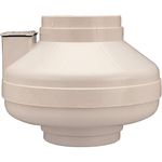 Fantech FR 140 Inline Centrifugal 6" Duct Fan, Molded Housing, 214 CFM