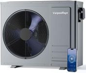 Varpoolfaye 35100 BTU Electric Pool Heater For Inground Pool 10000 Gallon Above Ground Pool Heater Swimming Pool Heater Pump Heating or Cooling WiFi Control Schedule 220V 60HZ