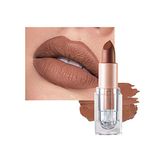 Matte Lipsticks for Women Long Lasting,Waterproof Moisturizer Pink Lipstick Non Stick Cup Velvet Lipstick,Not Fade Matte Lip Gloss,Tinted Lip Balm for Girls & Women (#612 Mocha Brown)